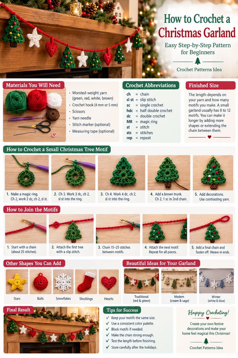 crochet-christmas-garland