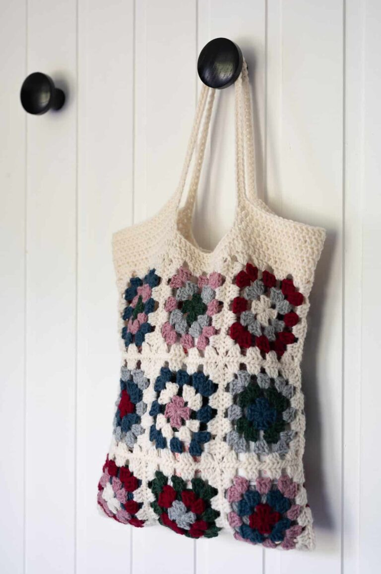 Granny square market bag