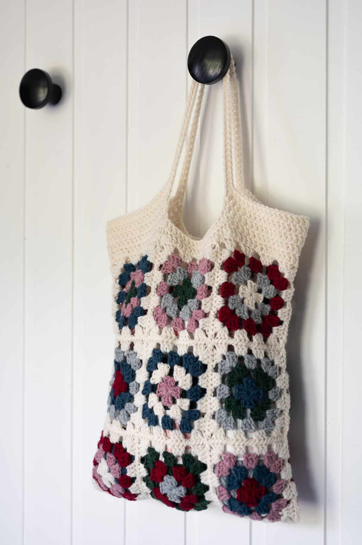 Granny square market bag